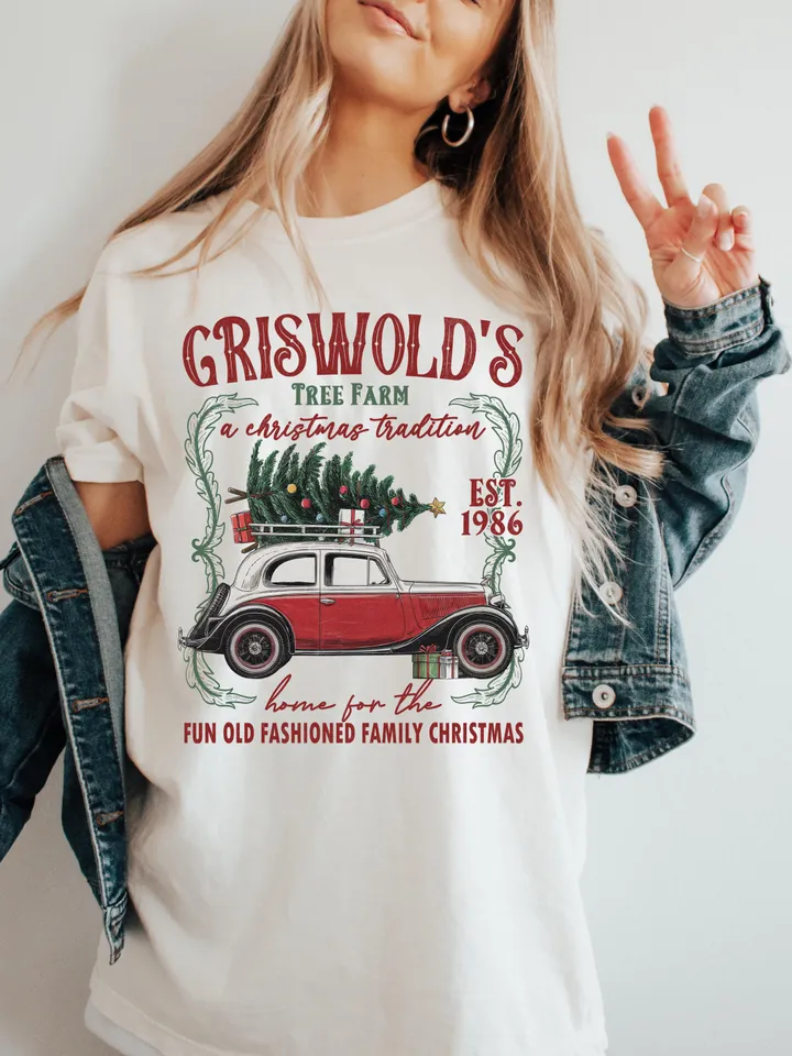 Griswold Christmas Tree Farm PNG Merry Christmas Png Christmas Vacation PNG Family Christmas Png Christmas Movie Png Retro Christmas png