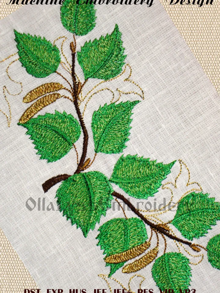 Birch Tree Branches set of embroidery designs