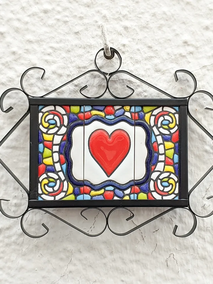 Ceramic letters and numbers 7.5cm. (3") for the wall - Hand-glazed in Spain - "GAUDI-mini" models - Ceramic letters number -