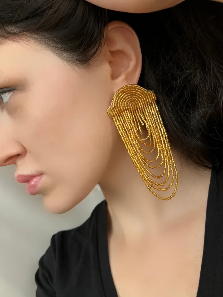 Cascade Beaded Earrings