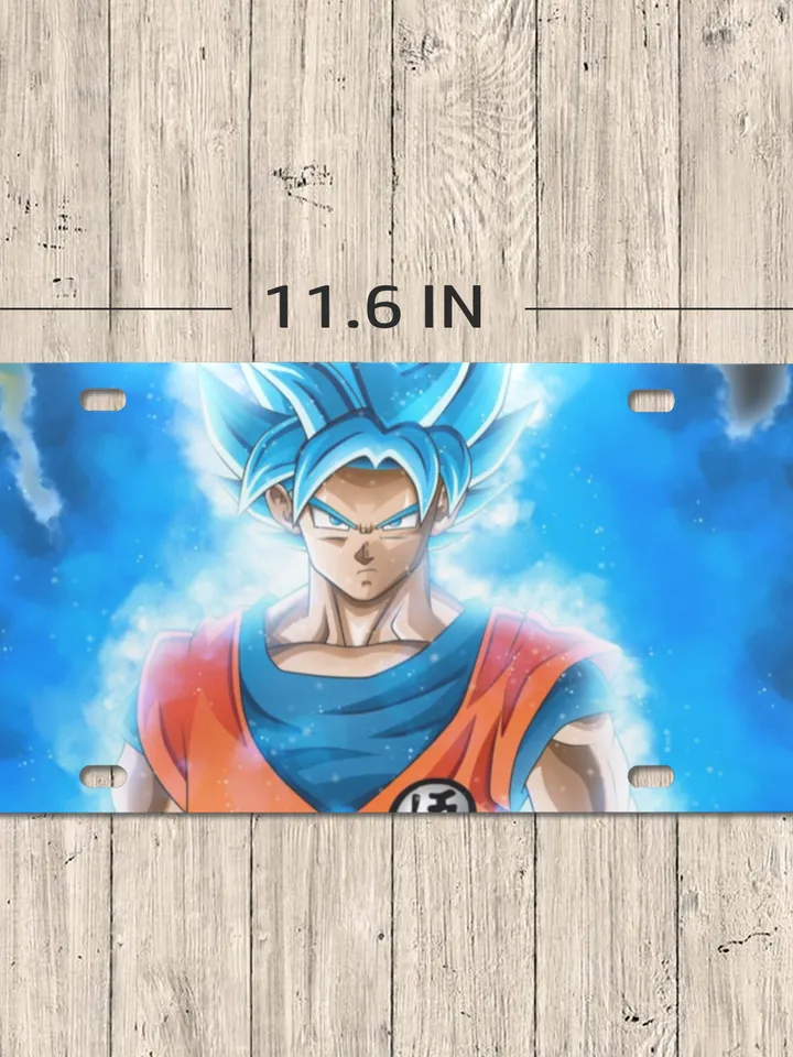Goku License Plate