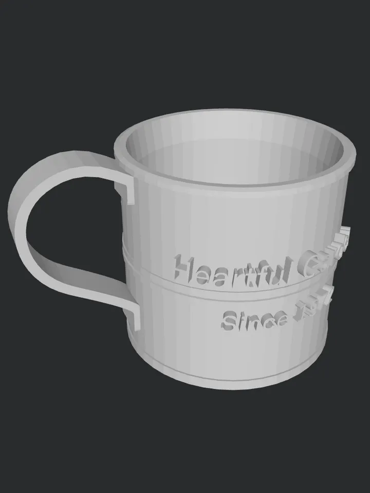3D MODEL Miniature mug model ready to print