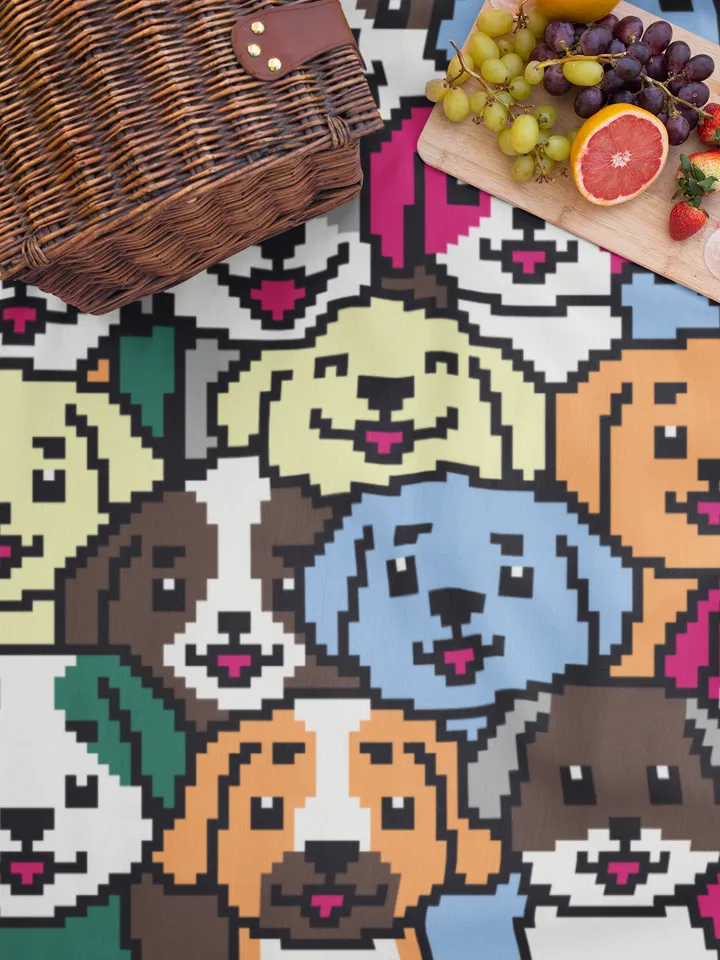 Crochet Pattern C2C Dogs Counted For Crocheting Afghan Plaid Blankets Digital Download PDF