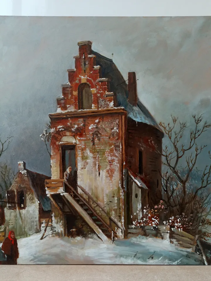 Old Watermill Original Oil Painting