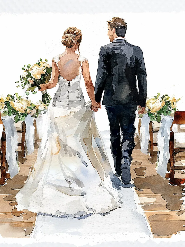 12 Wedding Couple PNG Pack for Wedding Invitation, Printable Watercolor clipart for sublimation, Digital download, Paper craft, junk journal