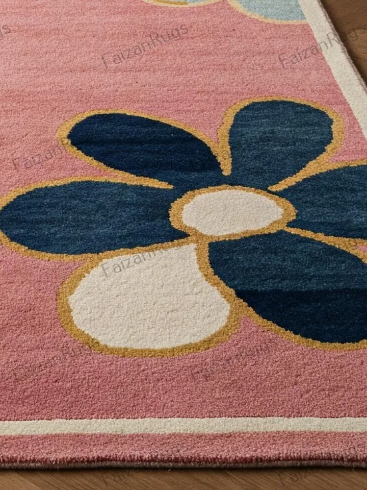 8x10,Pink rug,Floral rug,multi size,8x10,9x12,10x14,Handmade,area rug,Wool rug,Living room,Dining room,kids room,pink,home décor,area rug.