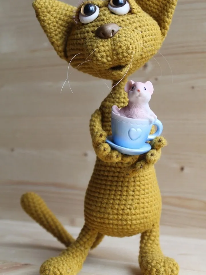Crochet pattern cat - digital pattern (tutorial) PDF