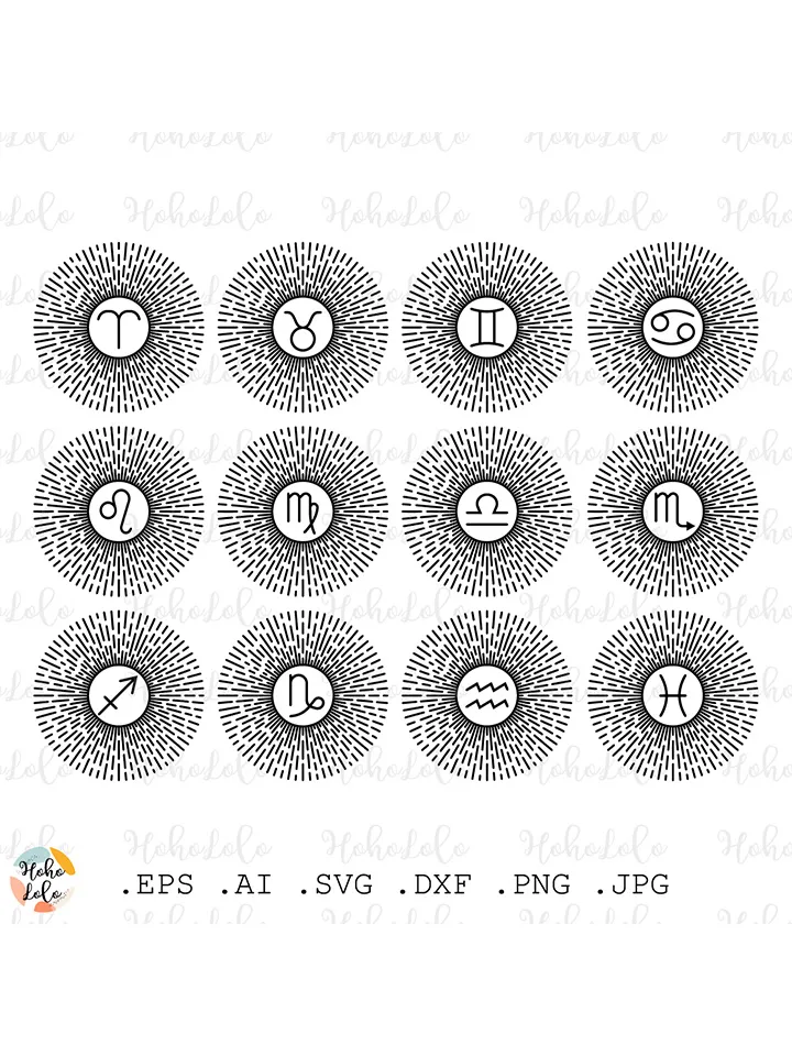 Zodiac Svg, Astrology Sign Svg, Astrology Symbol Cricut, Zodiac Sign Svg, Zodiac Sign Png, Zodiac Sign Dxf