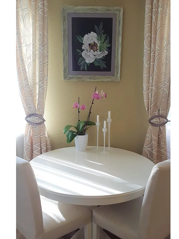 White Peony Painting Flower Original Art Floral Wall Art Soft Pastel Painting