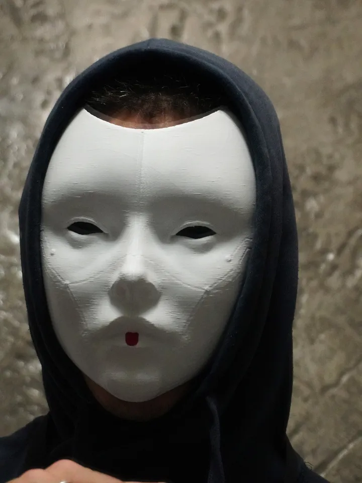 Geisha Mask Female Japanese White Face Geisha mask