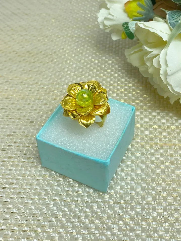 Zirconium ring. Handmade jewelry.