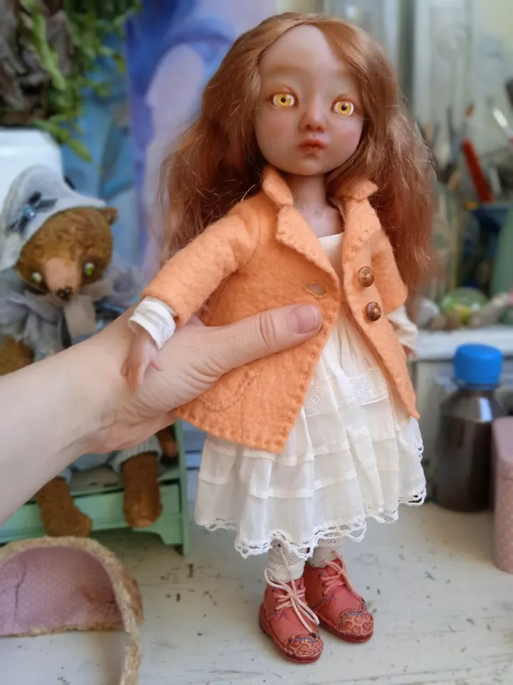 Handmade Boudoir Doll with Red Hair