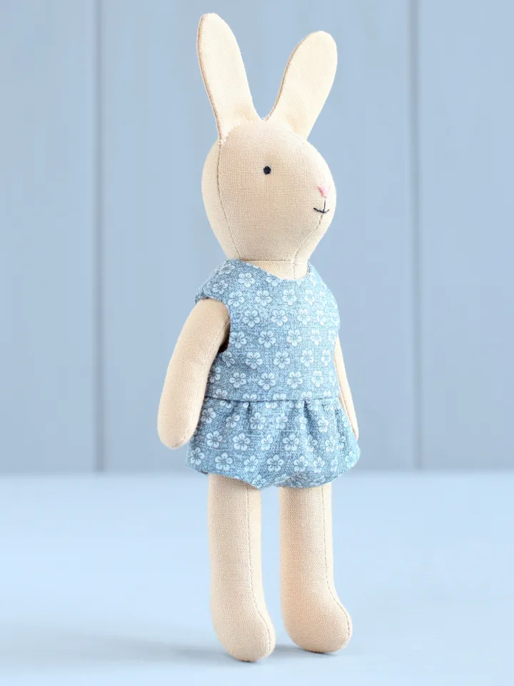 2 PDF Two Mini Bunnies in Dress and Romper Sewing Patterns Bundle