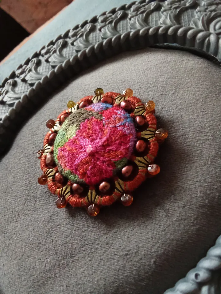 Brooch "Hydrangea"
