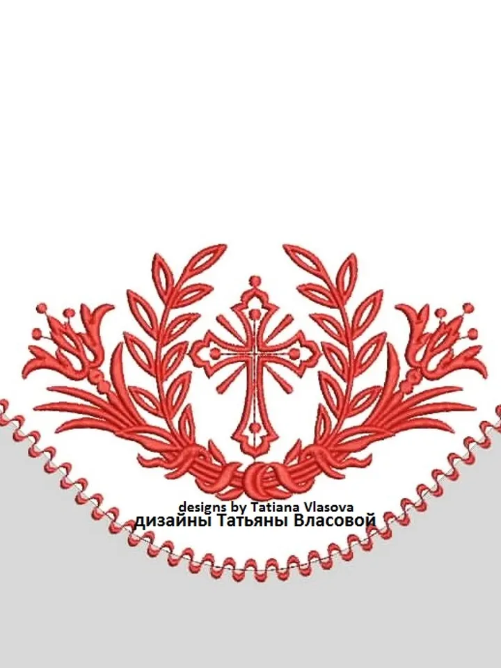 "Corner" designs for machine embroidery.