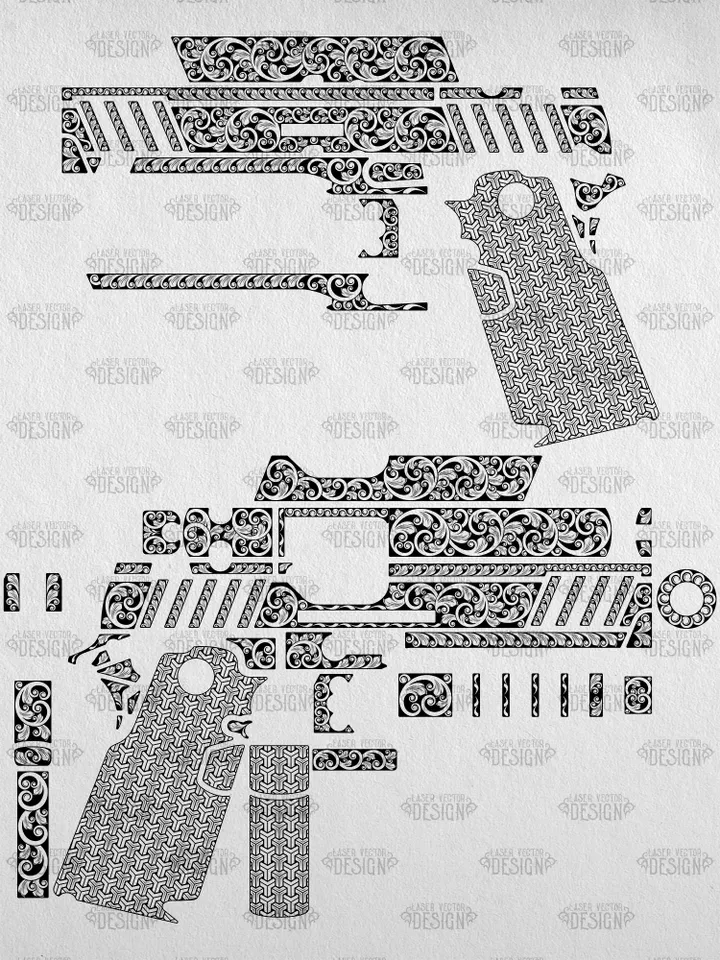 VECTOR DESIGN Springfield Armory 1911 DS Prodigy AOS Scrollwork 2