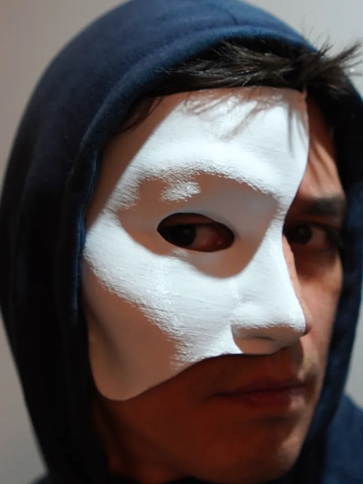 Half Face Phantom of the Opera Mask The Phantom of the Opera mask