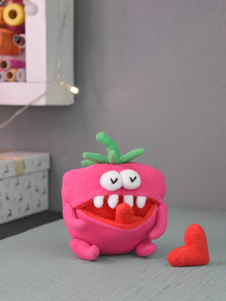 Plush Fleece Toy Pattern – Raspberry Softie PDF Tutorial
