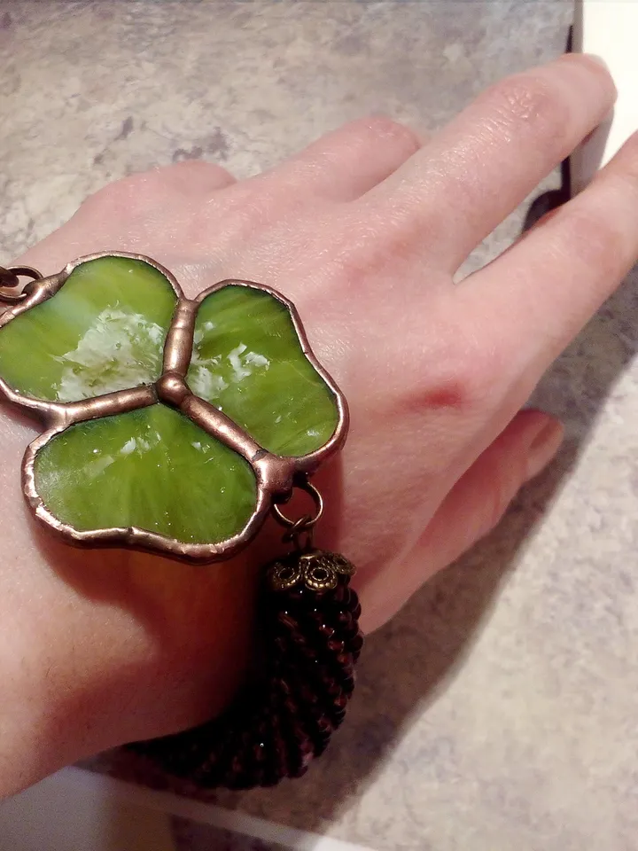 Shamrock bracelet, st patricksday, Clover leaf, trefoil, St Patricks clover, 3 leaf clover, Irish bracelet, st patrick