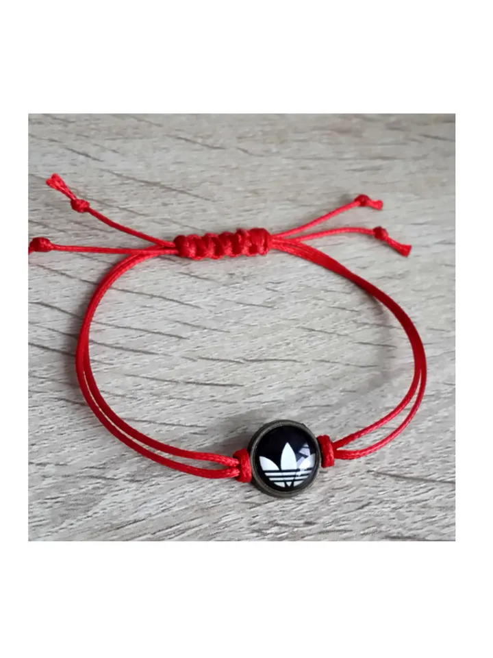 Adidas bracelet, Adidas logo accessories, sport cord bracelet