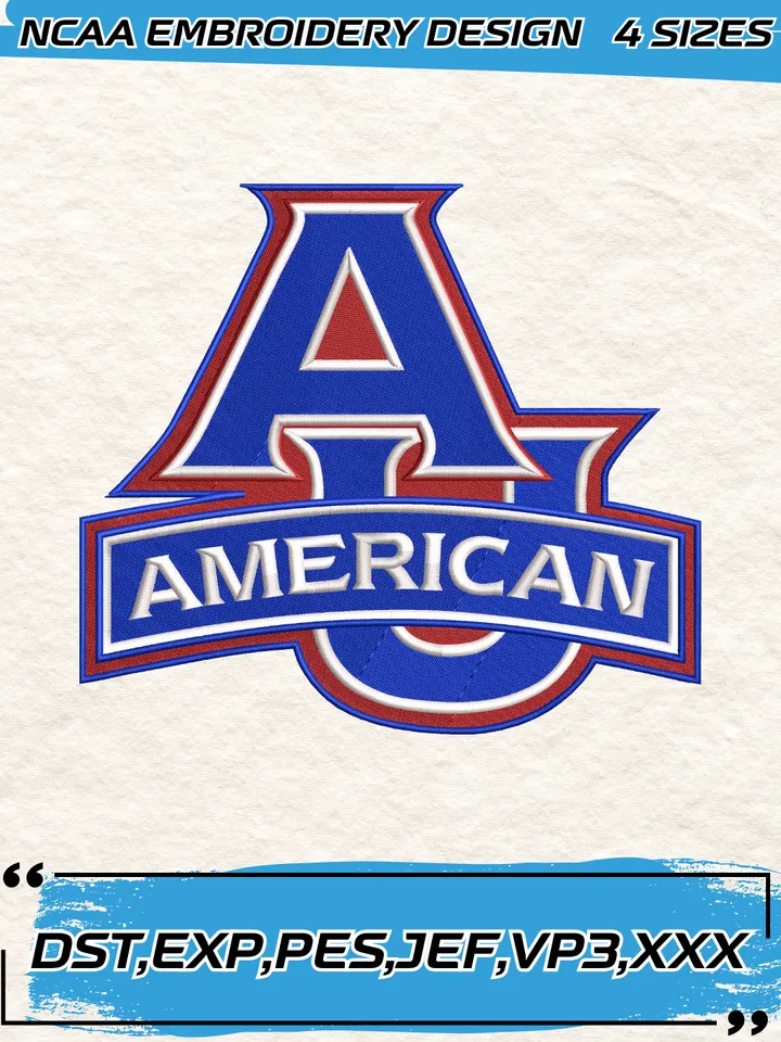 American Eagles Logos Embroidery Designs,NCAA Logo Embroidery Design,Machine Embroidery Design File,4 Sizes, Digital Download