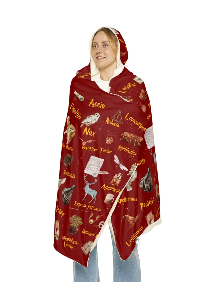 Wizarding World Snuggle Blanket ; Magic School Snuggle Blanket Owl Key Magic World Custom Wizard Snuggle Blanket Gift Baby Magic WBB12