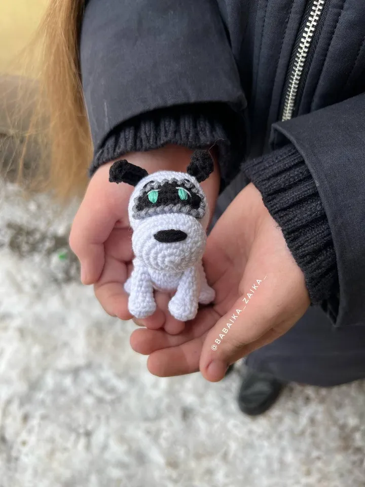 Pdf Crochet Amigurumi Robot Dog Pattern, Keychain Amigurumi Pattern, CROCHET PATTERN ONLY, crochet pattern, amigurumi tutorial, robot doll
