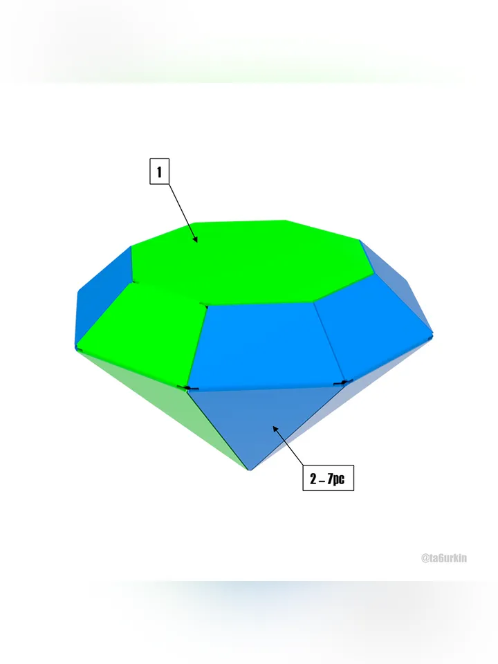 Welding Project Plans Drawings Diamond (DXF, PDF)