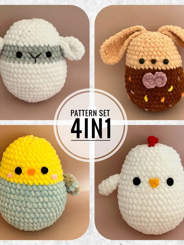 Crochet Easter pattern set