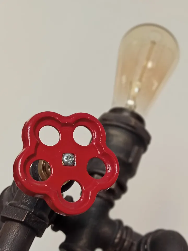 Iron Table Lamp / Night Light / Loft Style / Decor For Office and Apartment