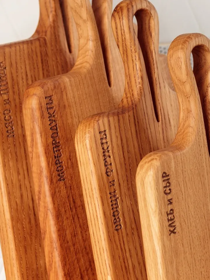 A set of cutting boards