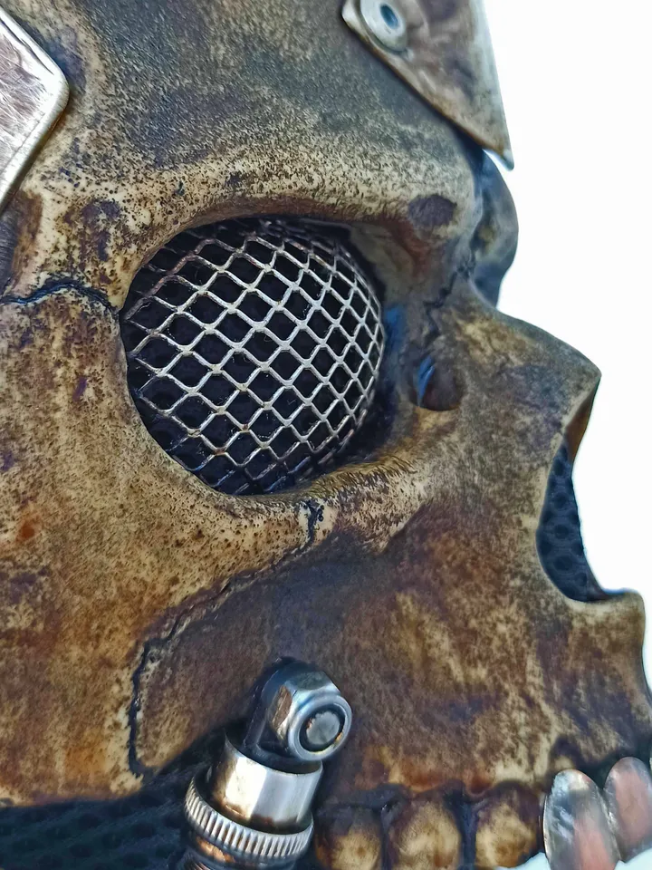 Cyberpunk Post-Apocalypse Skull Mask