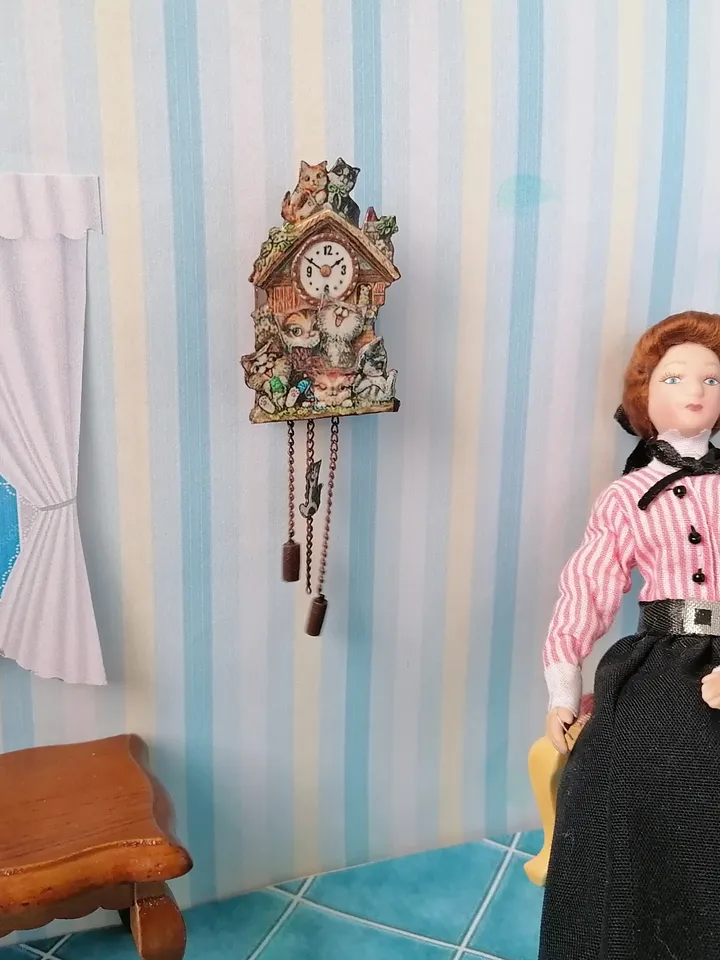Tutorial. Dollhouse clock. Two sizes. 1:12 .1:6.