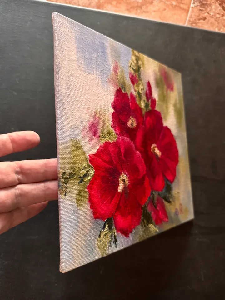 Flowers Original Painting Floral Oil Wall Art
