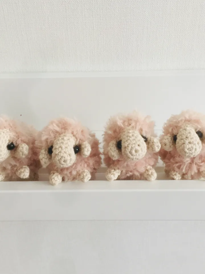 Crochet pattern Sheep 4cm/1.5inch