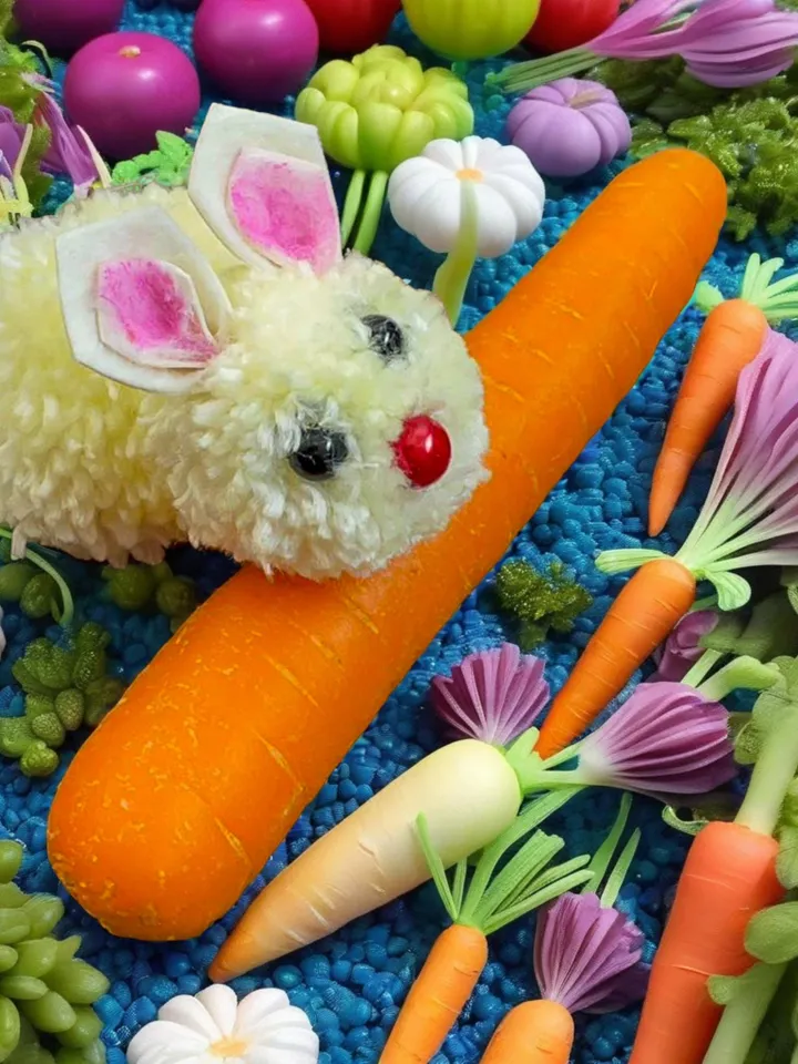 Pom Pom Bunny DIY Pattern Tutorial, Easy Rabbit Craft Tutorial for Easter Decorations, Handmade Rabbit Decoration, Instant Download