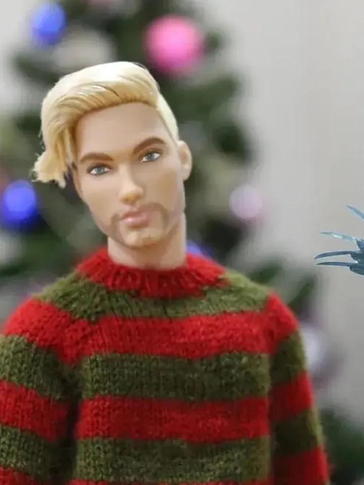 Ken Doll Clothes, Freddy Krueger Sweater for Ken