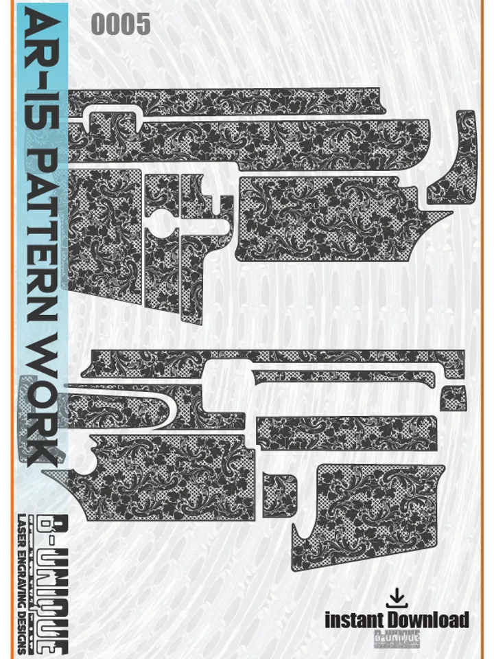 AR-15 Scroll-pattern Work