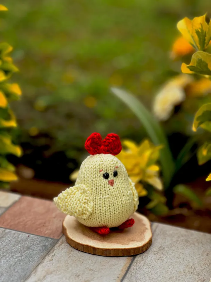 PDF Chicken Knitting Pattern, Knitted Toy Tutorial, Knitted Animal Pattern, Chick
