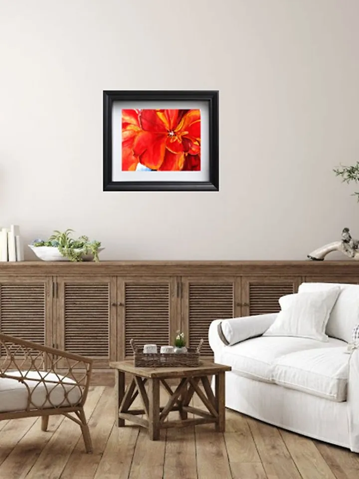 Tulip Painting Floral Watercolor Texas Original Art Flower Wall Art