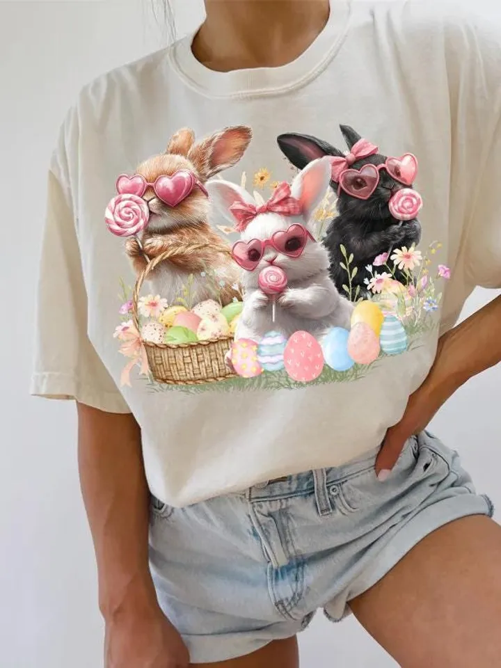 Glitter Easter Bunny Coquette PNG Happy Easter png PNG Coquette Bunny PNG Bow Easter Glitter Brushstroke Girls Kids Easter Sublimation