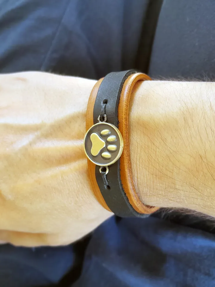 Dog Pendant Bracelet, Secret Message Cuff, Personalized Pet Bangle, Pet Loss/Dog Memorial Gift, Dog Mom/Dad Gift, Kids Wristband, Dog Lover