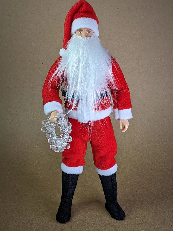 Cosplay Christmas Santa Claus costume for 12 inch fashion male dolls