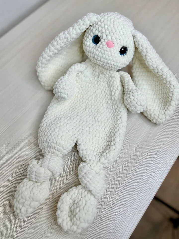 Baby bunny lovey Big cuddle rabbit with long ears