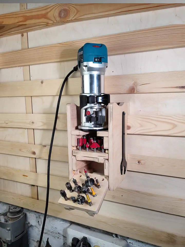 Compact Router Rack Plans (PDF) for Workshop – DIY French Cleat Storage System