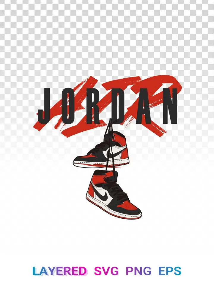 Jordan Shoe SVG 👟, Air Jordan 1 PNG Transparent, Sneaker Cricut