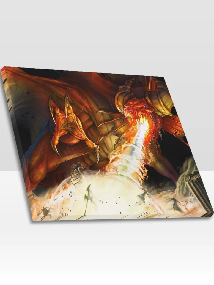 Dungeons and Dragons Frame Canvas Print, Wall Art Home Decor
