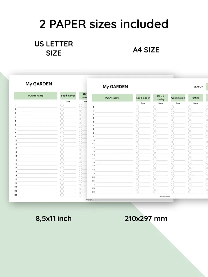 Printable Seeding Checklist. Greenhouse planting tracker Garden planning template. Seed-starting checklist. Planting schedule printable. Seeding tracker PDF. Garden organization chart. Vegetable planting guide. Herb garden planner. Flower seeding planner