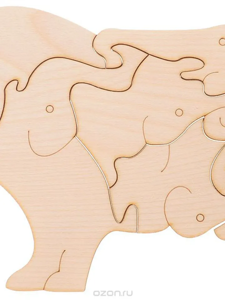 Digital Template Cnc Router Files Cnc Elephant - Puzzle Files for Wood Laser Cut Pattern