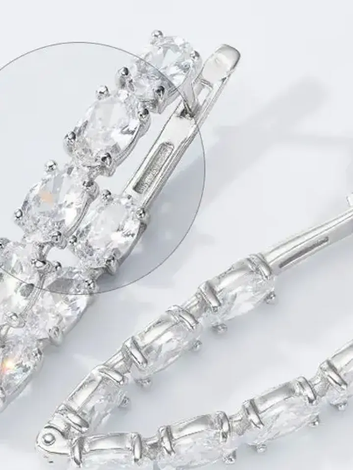 Earrings silver 925 with cubic zirconia